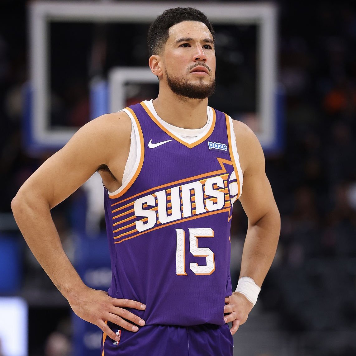 PolymarketHoops's tweet photo. Devin Booker’s 3-pt shooting this preseason:

1-of-12 shooting (.8%)

😬😬😬 https://t.co/yvN8mwViwB