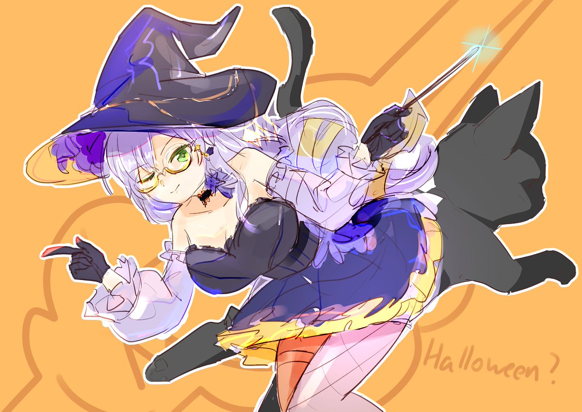 lingmaomengyou's tweet photo. 二年ぶりのユキの最新スタイル！
ハロウィンの前祝いってことにしよう
 #ヘブバンFA #hvbnFA #ヘブバン https://t.co/sELY5dBLjC