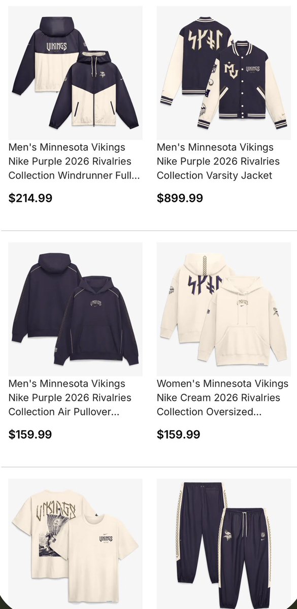 JasonHarmonNFL's tweet photo. A few new Vikings Rivalries items have dropped on NFL Shop. (More below) https://t.co/7wwqfpUgvM