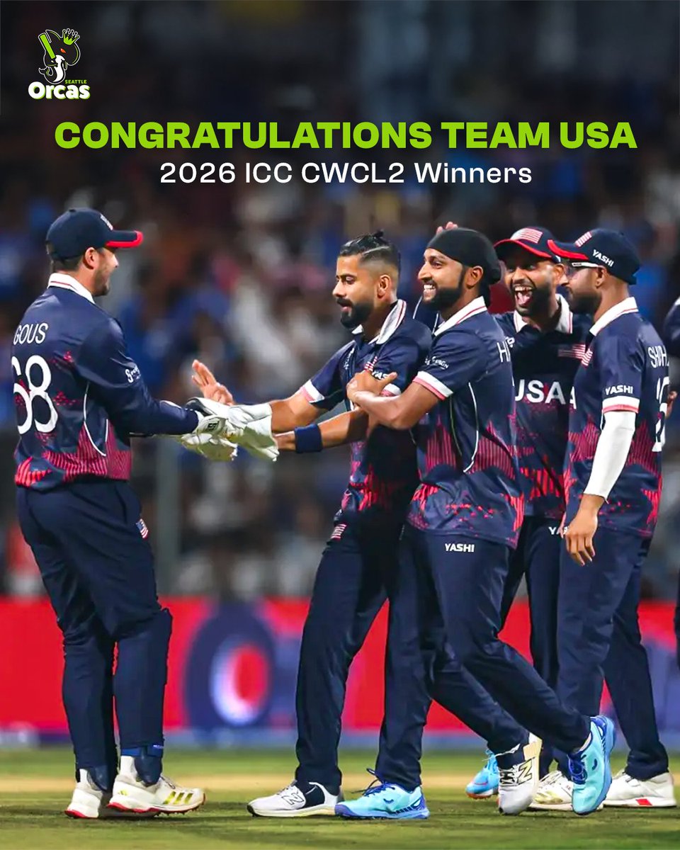 MLCSeattleOrcas's tweet photo. #TeamUSA have clinched the #CWCL2 title 🥳

#NAMvUSA #SeattleOrcas https://t.co/HyzqctO5cl