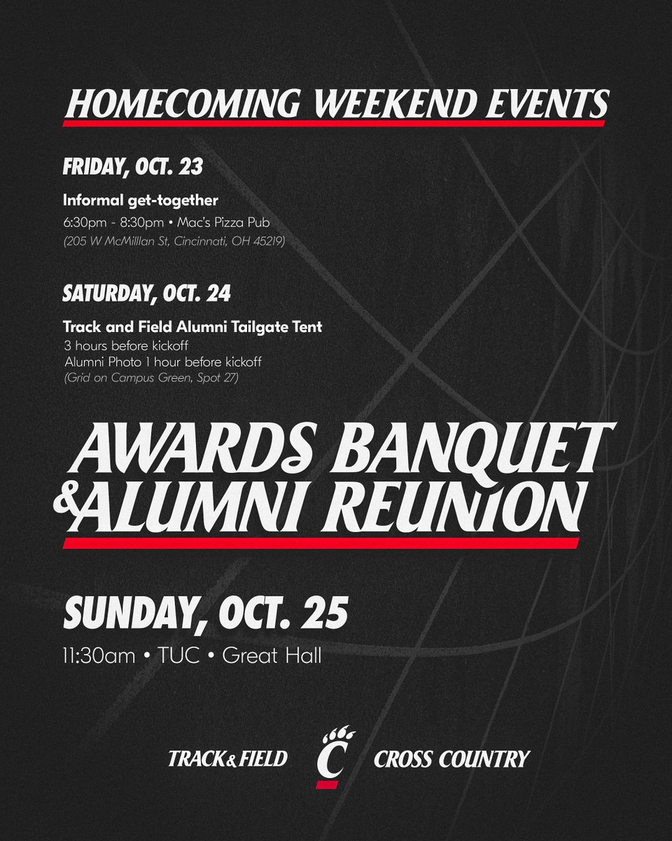 GoBearcatsTFXC's tweet photo. Save the date! 📅 https://t.co/kJWEl1ZQ4T