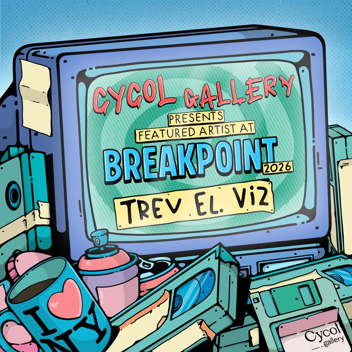 cycol_gallery's tweet photo. Cycol Gallery is excited to announce @TrevElViz as our official Breakpoint @SolanaEvents artist for 2026.

Trev’s original work will be displayed at large scale at Cycol’s stand during the conference in London. He will also be the very first @solana artist to hold a solo exhibition at the gallery in spring 2027.

Visit our activation at BP to learn more about Trev and Cycol Gallery’s plans through the rest of this year and into next, as we roll out 2.0.

Congratulations, Trev. Well deserved.