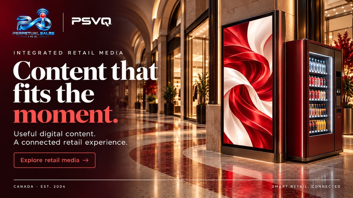 PSVQ_US's tweet photo. Content that fits the moment.

PSVQ’s approach to integrated retail media gives digital content a useful place in the customer journey — connecting the message, the screen and the setting.

#PSVQ #RetailMedia #SmartRetail https://t.co/1YJ8gVQo10
