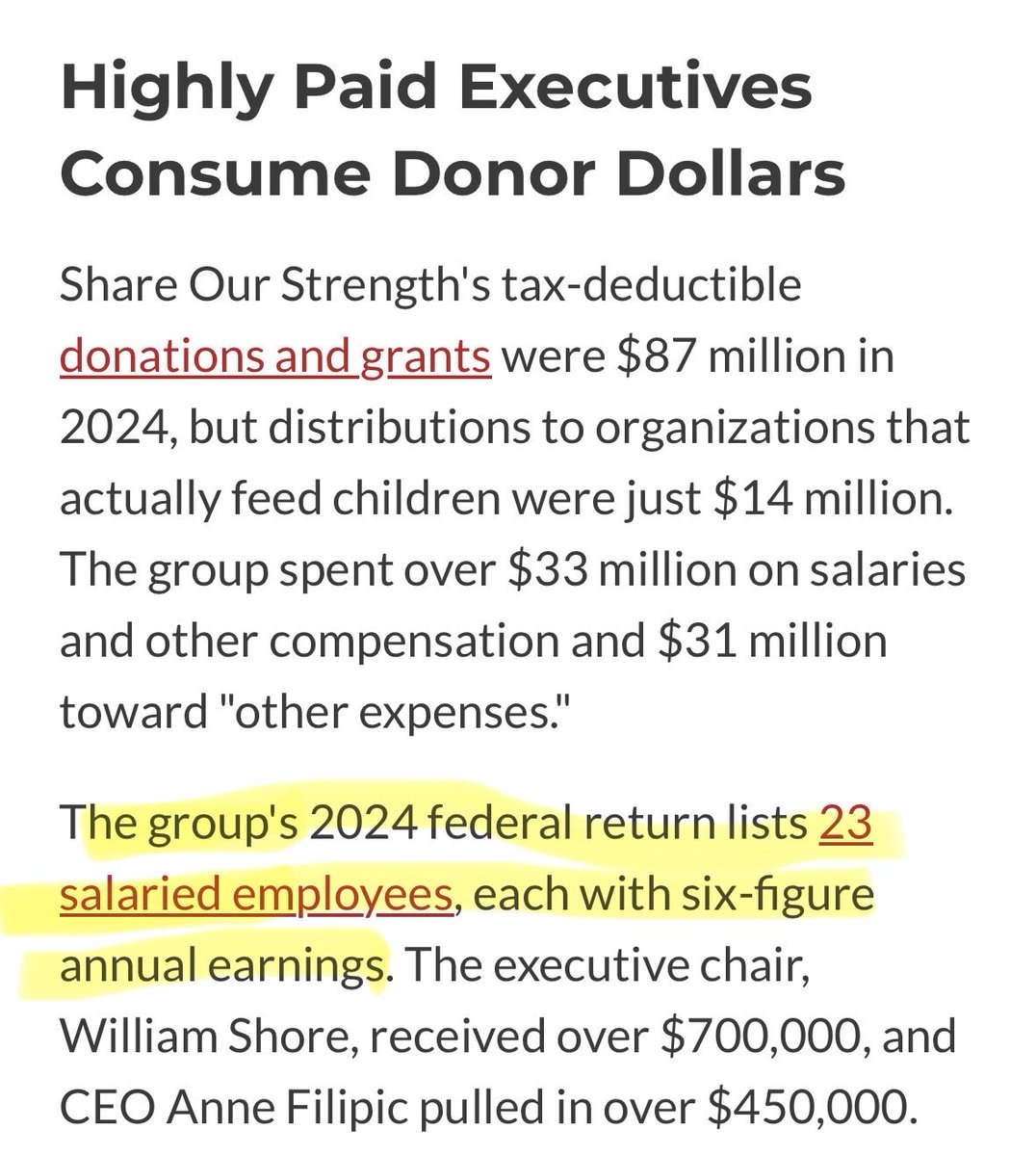 VA_GOP's tweet photo. 🚨EXPOSED: Mark Warner’s disgusting lies continue as he makes up claims about “hungry children.” 

Warner claimed that “over half” of Virginia families with kids are “food insecure.” But the nonprofit Warner cites itself says that just 9% of Virginia families with kids are food insecure. 

That nonprofit took in $87 million in 2024 but spent just $14 million feeding kids — $33 million went to salaries, including $700,000 for the executive chair. 

Warner and his socialist allies are furious that Republicans stopped illegal aliens and fraudsters from stealing from SNAP. They are disgustingly using Virginia families as a political prop to win votes.

Mark Warner is a liar and a disgrace. Vote him out!