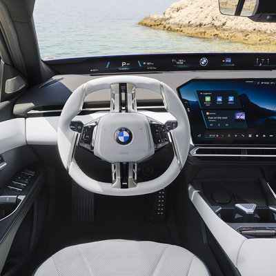 core77's tweet photo. BMW has unveiled their new eighth-generation 3 Series, featuring their Neue Klasse design language. The exteriors evoke the calm, clean design language… www.core77.com/posts/145607/BMW-Unveils-Radical-New-3-Series-Cockpit #BMW #3Series #NeueKlasse #CarDesign #CockpitInnovation https://t.co/gjy3JRh4qS