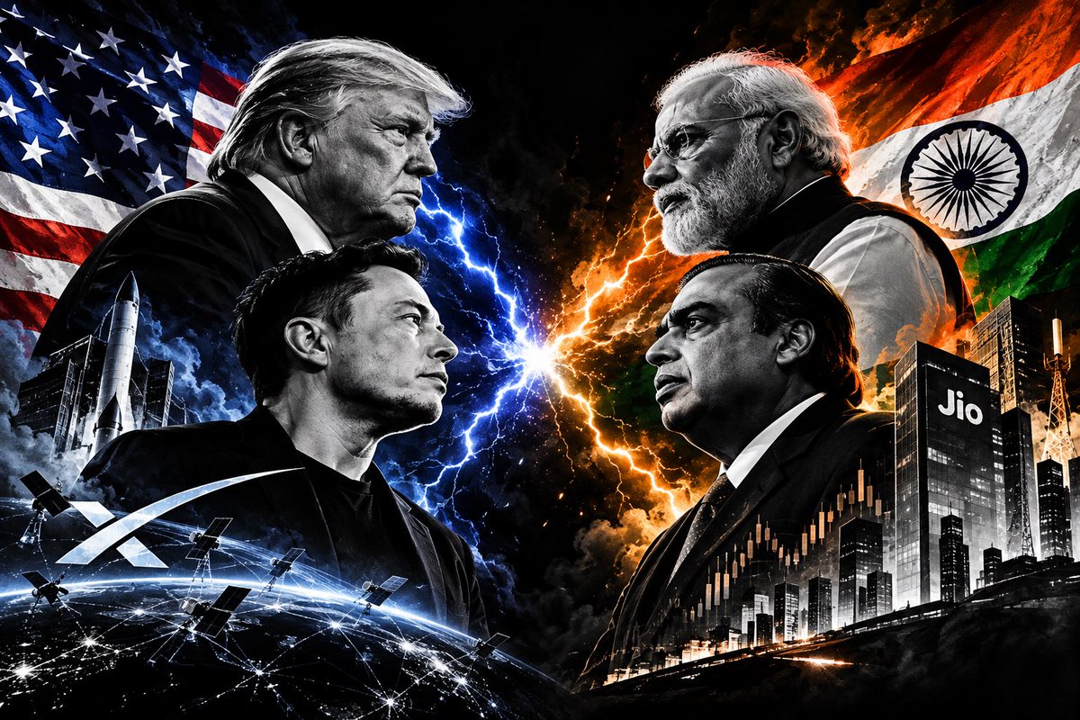 Nikitas10's tweet photo. @elonmusk Trump : Elon Musk
Narandra Modi : Mukesh Ambani 

Both businessmen cannot grow without political support😭 https://t.co/45u5qqu7gm