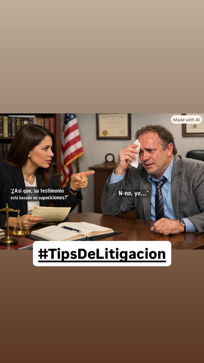 JOSELUISVEGAS's tweet photo. Preparar bien, significa obligar al perito o experto a que lo pase mal mientras le realizas el contrainterrogatorio más duro que puedas en la oficina.
Al ir al juicio la sensación de temor y la ansiedad serán menores.
JLVR
#TipsDeLitigacion https://t.co/CE5NJMK6Kh