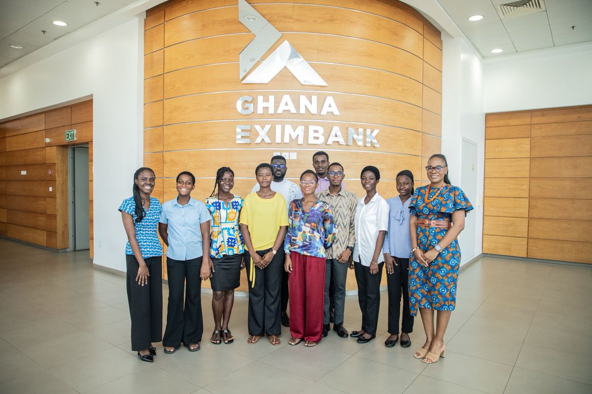 DatabankFound's tweet photo. A big thank you to the Ghana Exim Bank team for the warm hospitality and impactful session! 

We remain dedicated to equipping young leaders with exposure for growth. 🚀🇬🇭

​#YouthDevelopment #DatabankFoundation #GhanaEximBank #YouthInBusiness https://t.co/Iq1MkptNNm