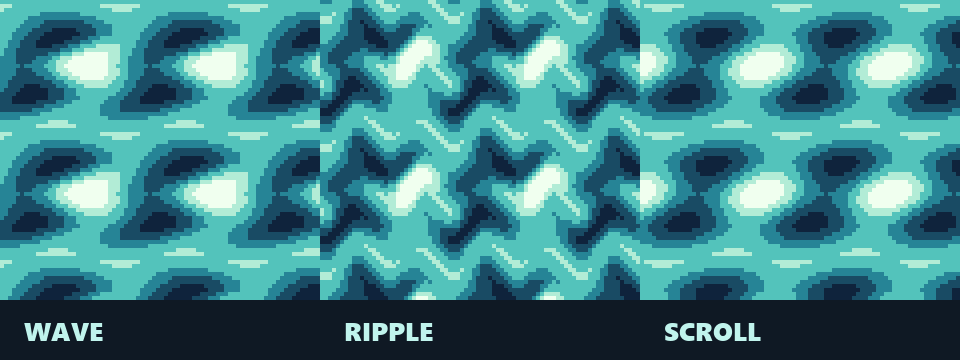 HeyHeyThereeee's tweet photo. Turn a still tile into a looping wave, ripple or scroll in Aseprite, with your palette indices kept: no blur, no new colours, one undo. Tile Loop FX, $2.99 (40% off) until 14 Oct:
https://t.co/RcmcPpMyXx

#aseprite #pixelart #gamedev #indiedev #pixelartist https://t.co/WoQNFoFSQw