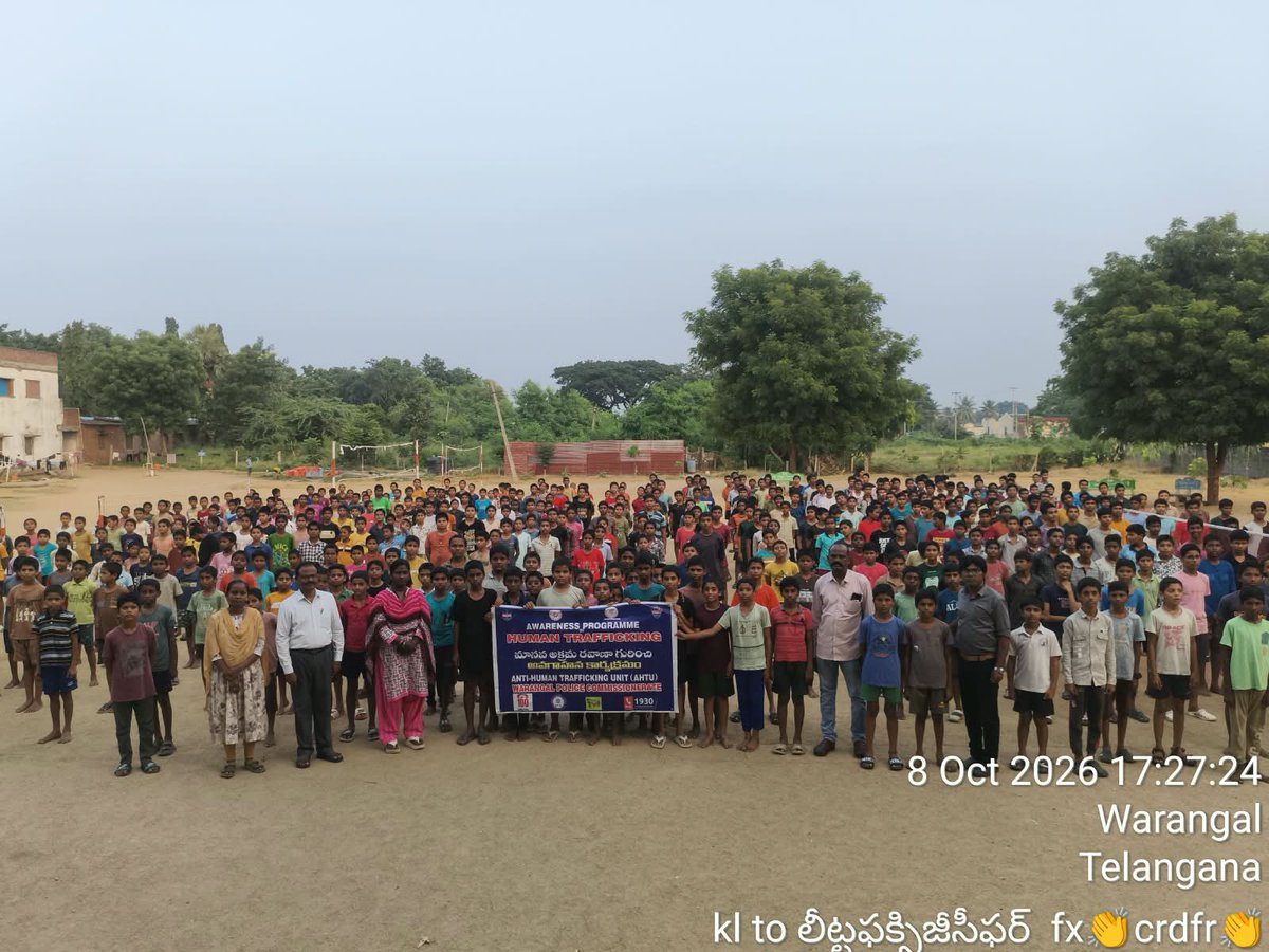 ahtuwarangal's tweet photo. Conducted awareness programme at MJPTBCWREIS for Boys, at Mamnoor . About (400) students along with their teachers are participated. #humantraffciking #labourtrafficking #sexualtrafficking #childmarriage #Cybercrime @tg_ahtuofficial
@TelanganaDGP
@cpwarangal
@tg_womensafety https://t.co/c9aFwZWqwV