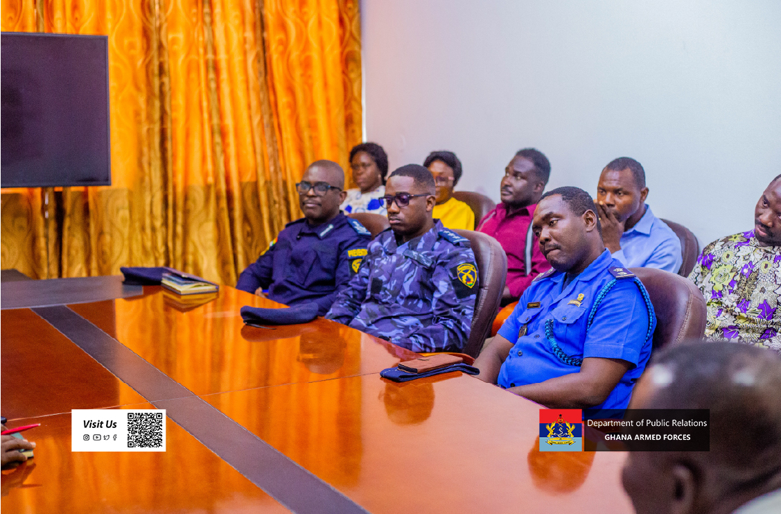 GhArmedForces's tweet photo. The Flag Officer Commanding (FOC), Western Naval Command (WNC), Commodore Stephen Billins Nyam, has engaged stakeholders following the interception of an illegal fuel bunkering activity at the New Takoradi Landing Site on Wednesday 7 October 2026.

Full Story on: https://t.co/k8ZMCbB4Fx

Story by Enoch TN Opata
Pictures by Aircraftman Class I Ankomah Robert Peters