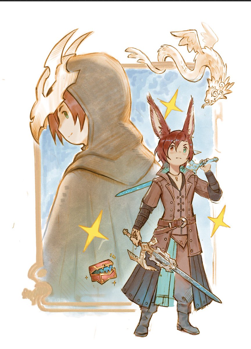 mangohusein's tweet photo. @_Tsukii_art Hello! I’m Mango and I do FFXIV commissions! https://t.co/fOPPLGlHIa