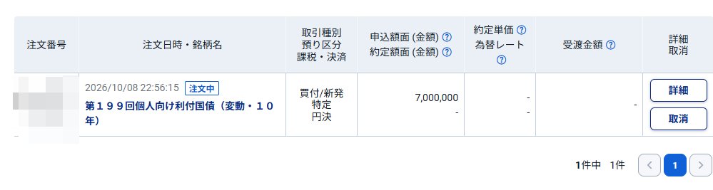 ismartwithfx's tweet photo. 絶対元本保証マンの妻の口座で１年以上たてば１００％完全に元本保証される個人向け国債を買った。#個人向け国債 https://t.co/XJzTqfa52z