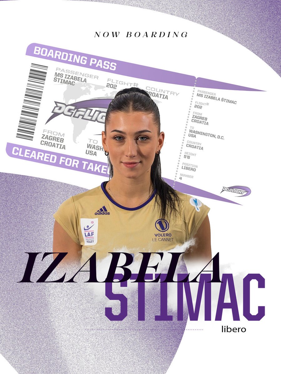 dcflightvb's tweet photo. Croatian National Team ➡️ DC

Welcome Home, Izabela 💜 https://t.co/NLG62w2vau