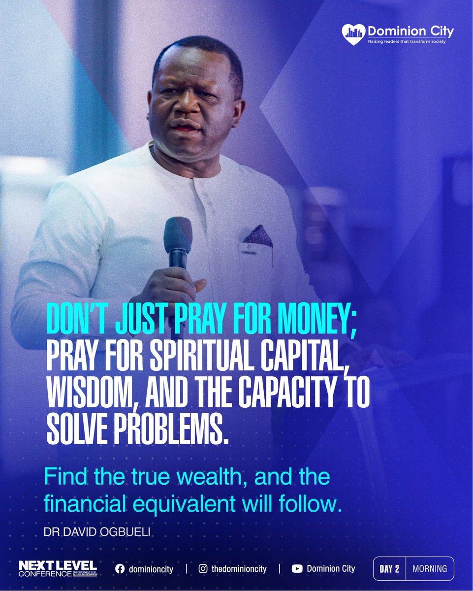 dominioncitylag's tweet photo. Excerpts from Dr David Ogbueli’s session
#DominionCity #DCNextLevelConference2026 #DrDavidOgbueli
#SessionNuggets https://t.co/aTEtQsYMIu