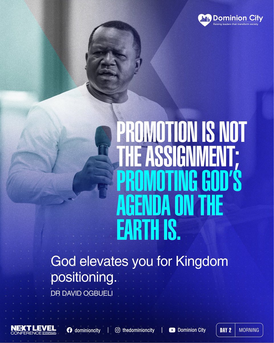 dominioncitylag's tweet photo. Excerpts from Dr David Ogbueli’s session
#DominionCity #DCNextLevelConference2026 #DrDavidOgbueli
#SessionNuggets https://t.co/6c2OopnkTm