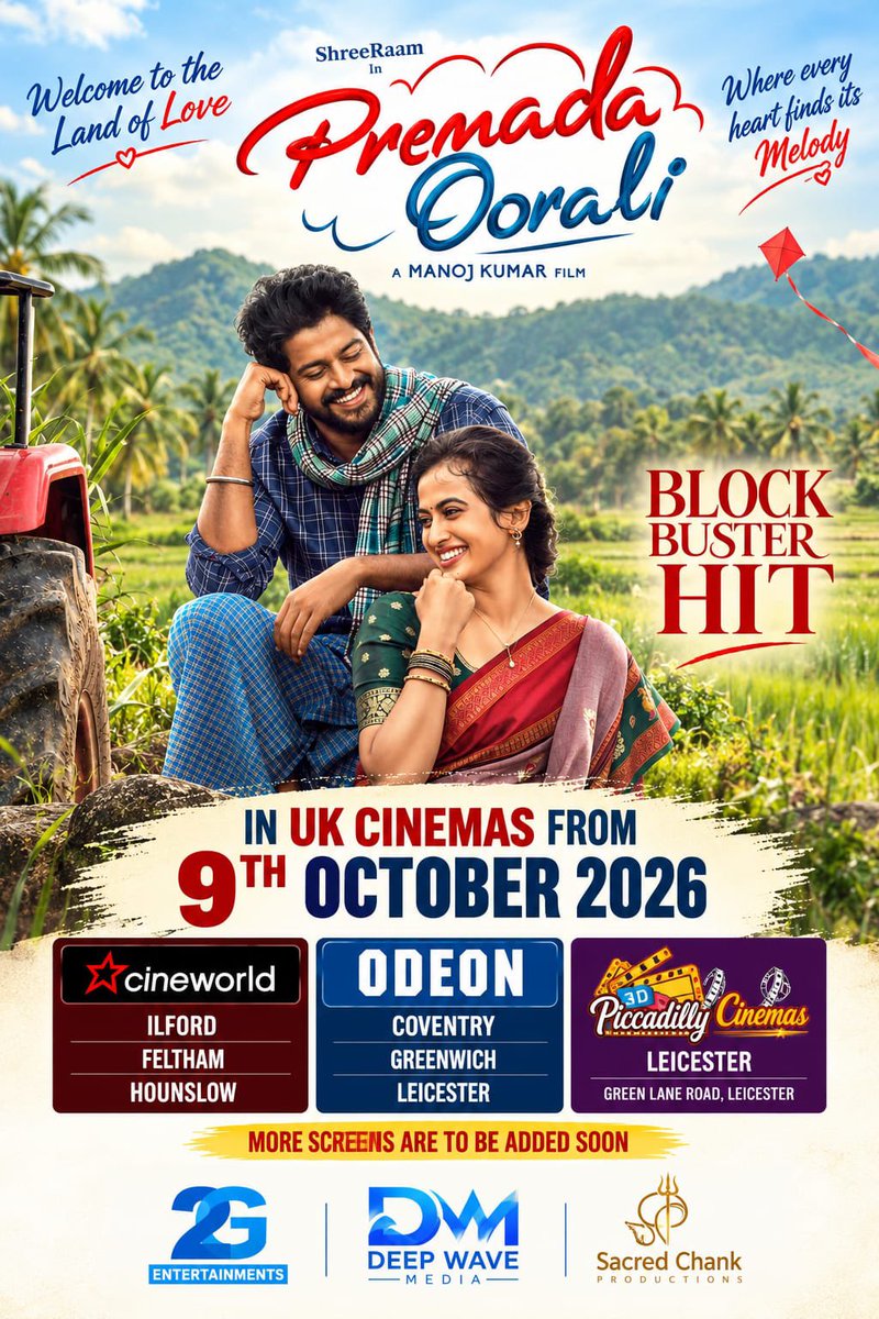Karthik1423's tweet photo. The overseas initial theatre list is here
More countries will play once censor and other formalities complete
#PremadaOorali 

a @KRG_Studios release through @homescreenent 

@yogigraj 
@PremadaOorali https://t.co/baXlBysTZX