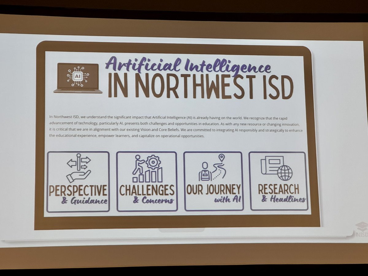 TXEdTechLeaders's tweet photo. TETL Large District Rep. Cara Carter, CTO Northwest ISD, discusses ways in which ed tech leaders can involve stakeholders to successfully ensure school districts build community capacity for AI. #TETL2026 https://t.co/8n2IurCalH