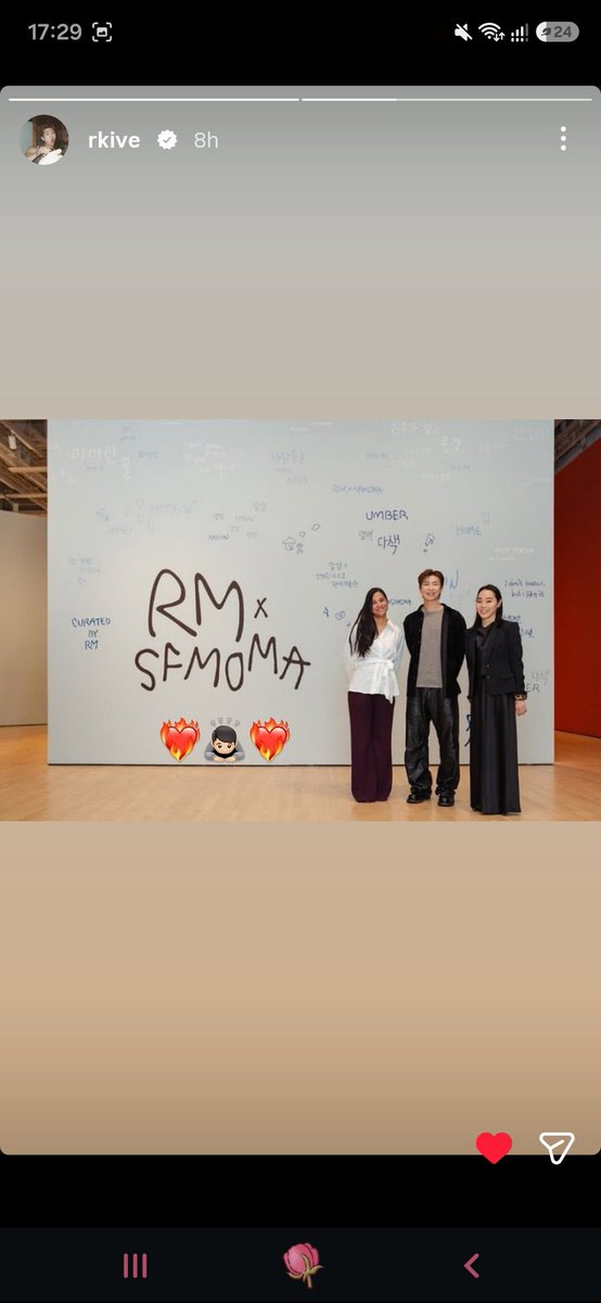 Mehrnaz_963's tweet photo. @BTS_twt My shining diamond "Joon" (∩´﹏`∩)💞
So proud of you~~~! ヾ(〃^∇^)ﾉ
____________
* NAMJOON'S FIRST EXHIBITION 🥹
RM X SFMOMA 💕
CURATED BY RM 🔥
#RMxSFMOMA https://t.co/A8BuuN7pER