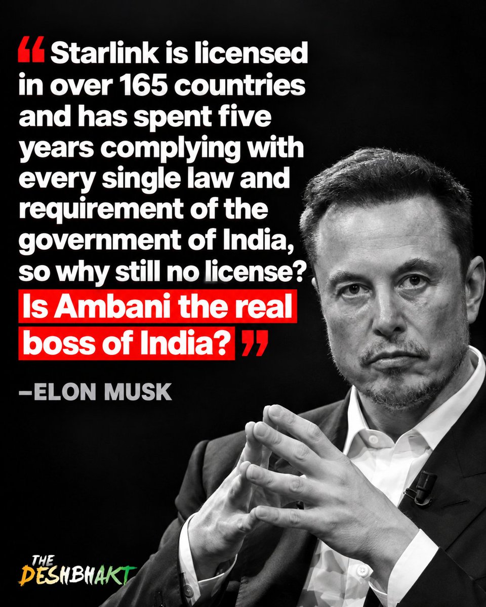 TheDeshBhakt's tweet photo. No Elon - actually he's not 😉 https://t.co/trVRFO81ua
