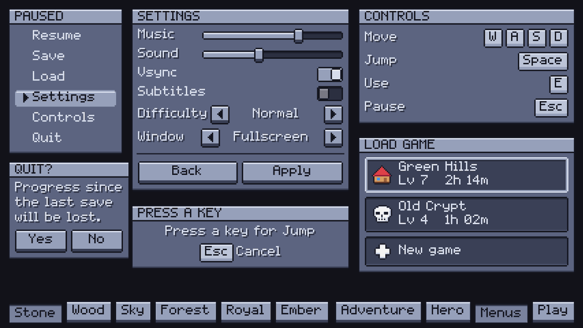 HeyHeyThereeee's tweet photo. 2D Complete: 53 2D packs for $39.99, 84% off buying them one by one.

Shaders, VFX, UI, fonts, SFX: pixel and HD effects, menus and HUDs, weather, sprite sheets and sound for any engine.
https://t.co/LncGFggc4w

#gamedev #indiedev #pixelart #godot #gamedevelopment https://t.co/49P11ozn9n