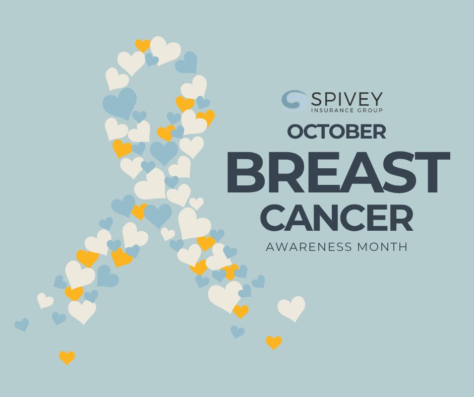 SpiveyInsurance's tweet photo. October is Breast Cancer Awareness Month. We can spread awareness, show support, and remind one another that early detection matters. 💕 #breastcancerawareness https://t.co/yHKw21rPvb
