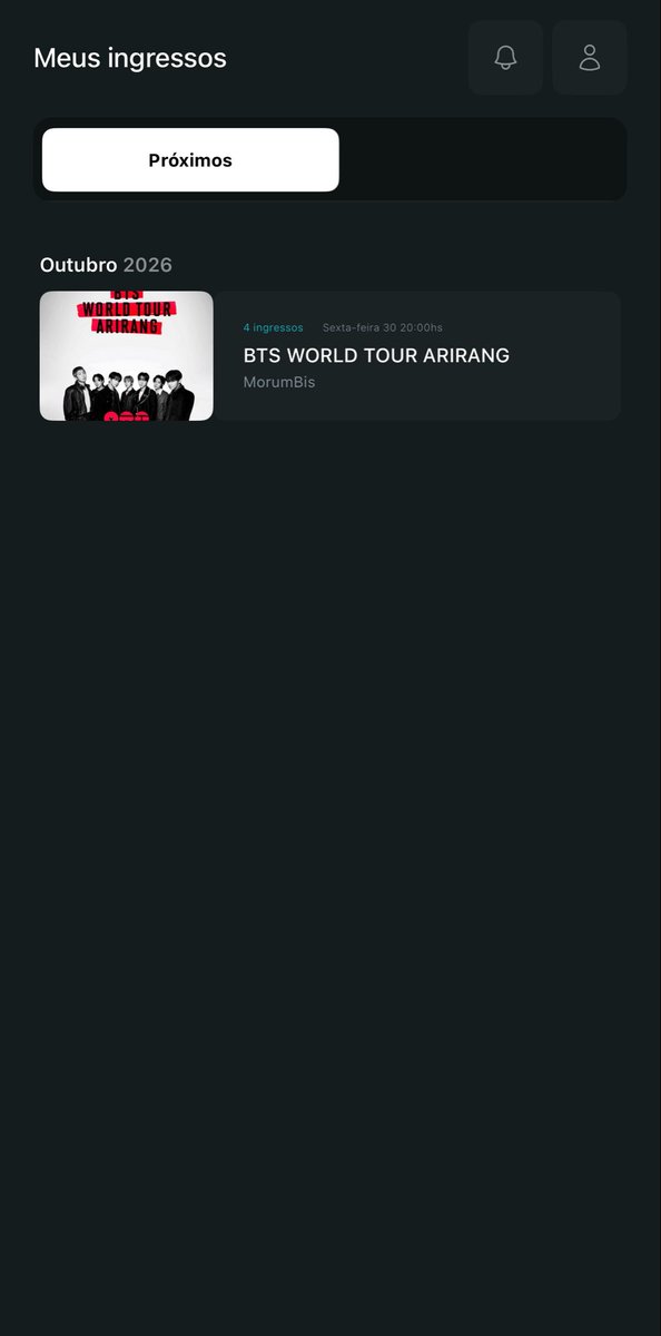 taevmygs's tweet photo. Vendo ingresso bts dia 30/10 
Meia idoso 
Valor 1.200 
Cadeira superior 
E também estou trocando uma cadeira superior inteira em uma pista do mesmo dia 30 https://t.co/lzIBLpjPhm