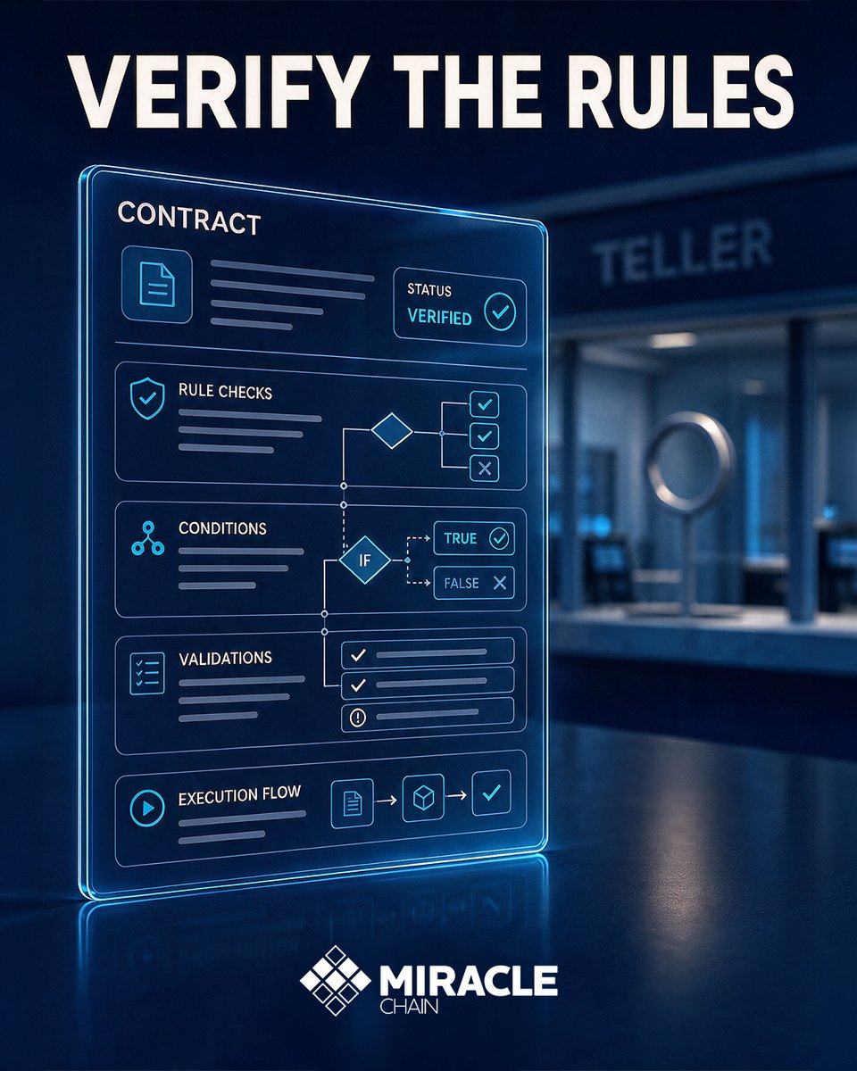 Miracle_Chain's tweet photo. The best financial rules are the ones you can verify.

Onchain lending doesn't ask for trust in a teller.
It asks you to read the contract logic.

Miracle Lending: transparent by default. #MiracleChain #MiracleLending #DeFi https://t.co/blVXLUuAzJ