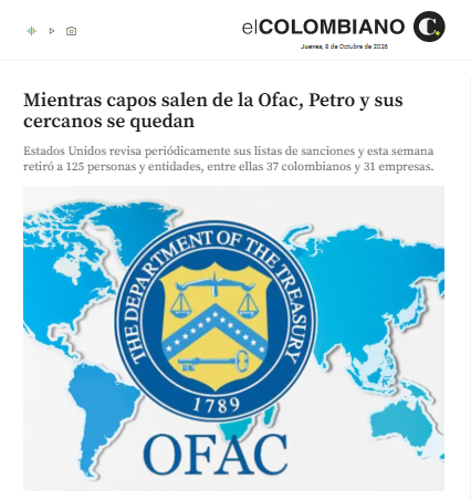 alejoocampog's tweet photo. Qué curioso: EE. UU. sacó de la lista OFAC a 37 narcos colombianos y 31 empresas, entre ellos 'Gordo Lindo', condenado a 21 años por narcotráfico.
Pero @petrogustavo, su familia y @AABenedetti siguen ahí, sin ninguna condena.
Si Petro sigue en la OFAC, ¿qué impide que el estatuto antiterrorista de @ABDELAESPRIELLA lo meta en su lista de "vinculados"?
Así se arma la persecución: una lista afuera, otra adentro.
Es el contubernio de la derecha para acabar con la oposición progresista.
Eso no cabe en la Constitución ni en los derechos humanos.