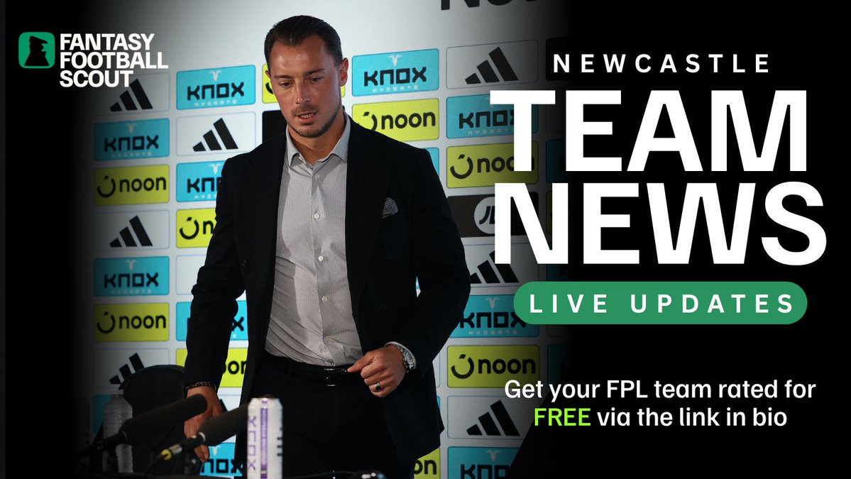 FFScout's tweet photo. NEWCASTLE | Joelinton and Nico Gonzalez are available.

Jacob Ramsey, Amar Dedic, Anthony Elanga, Dan Burn, Will Osula and Tino Livramento were not pictured in training when Joelinton was, although we’ve had another eight days since then, and it sounds like one or two may be back for the clash with Coventry.

Ewen Jaouen will be out for “a couple of months” with a hamstring injury.

Lewis Miley has reportedly been given the go-ahead to train this week despite pulling out of the England under-21 squad. 

#FPL | #NUFC