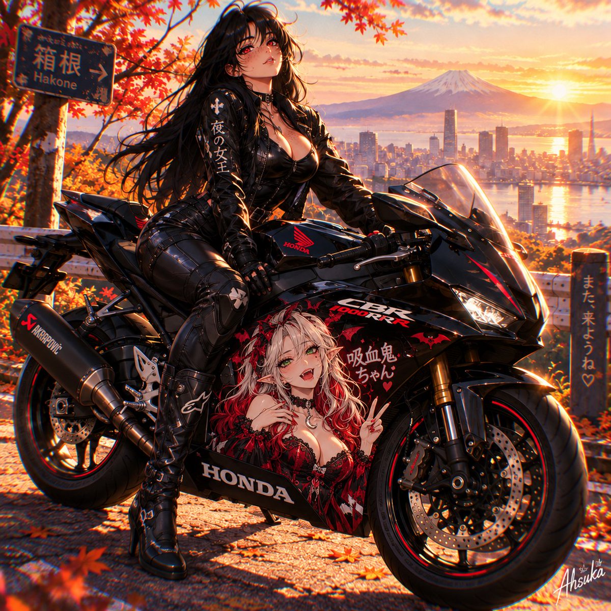 Ahsukarilla's tweet photo. Bigger isn't always better…

I've always had a thing for the 600RR's underseat exhaust....

All that heat and that deep rumble right beneath my ass… making me sweat and tingle… 🔥

And I've got a feeling you're starting to appreciate that rear end too.

Enjoy the view, darlings...😈🍑🏍️

Image made with @Omnicompanion

25% off your first month of Omni AI Companion:

OMNI-17D8DF58