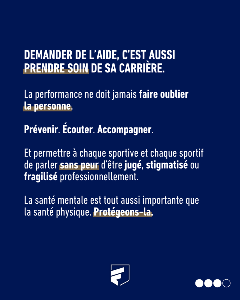 FNASS_'s tweet photo. Dans le sport de haut niveau aussi, on peut ne pas aller bien. 😔
  
La FNASS souhaite rappeler l’importance de prévenir les risques, de libérer la parole et surtout d’accompagner ceux qui en ont besoin.
 
#FNASS #SantéMentale #JournéeMondialeDeLaSantéMentale #Prévention https://t.co/lCwz9JPYu8