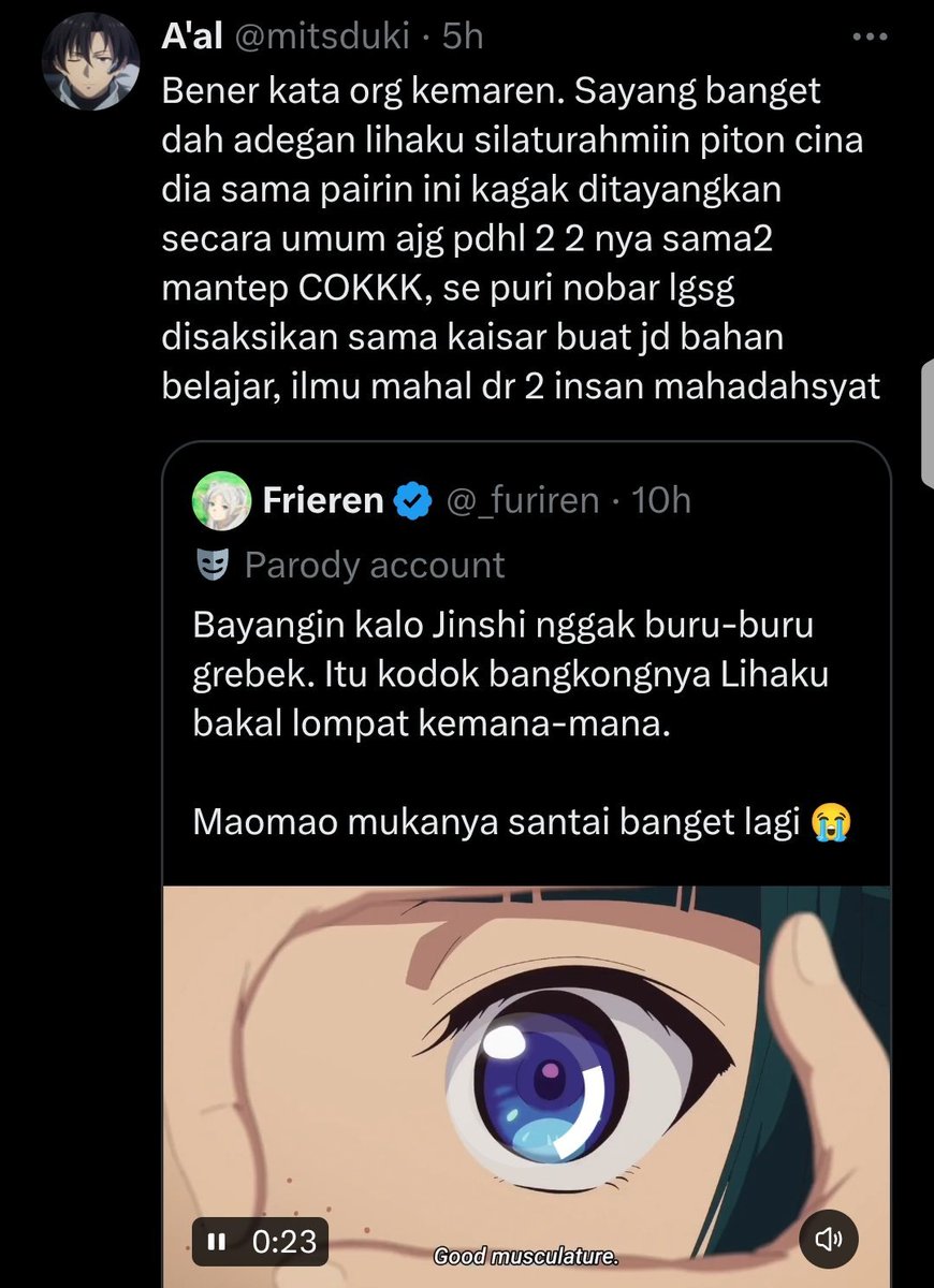 _furiren's tweet photo. Gara-gara beliau ini jadi ikutan manggil piton cina 😭 https://t.co/lEOS6DMLjc