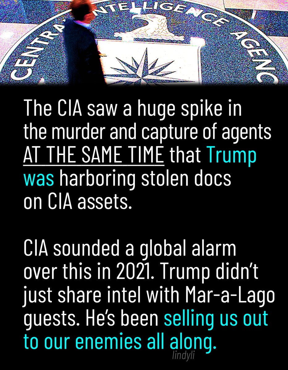 Coste1Costello's tweet photo. Ex-CIA officer Tracy Walder says Trump’s hoard of classified docs may have gotten overseas informants killed. https://t.co/7hpurZnGb7