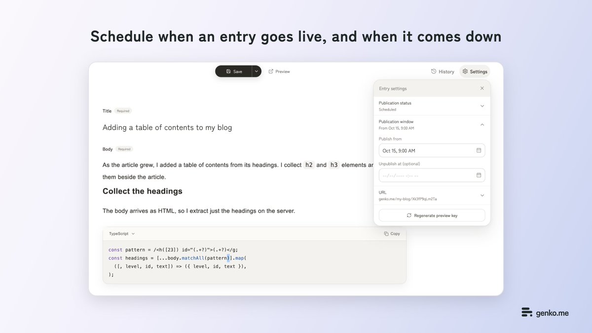 ichi_107's tweet photo. https://t.co/sNyacTUC4G now works in English.

It's a headless CMS where most of my time went into the writing screen: headings, code, tables and embeds in one calm editor, delivered to your site through an API.

Try the editor without signing up 👇 #buildinpublic https://t.co/3BDrFsiK8q