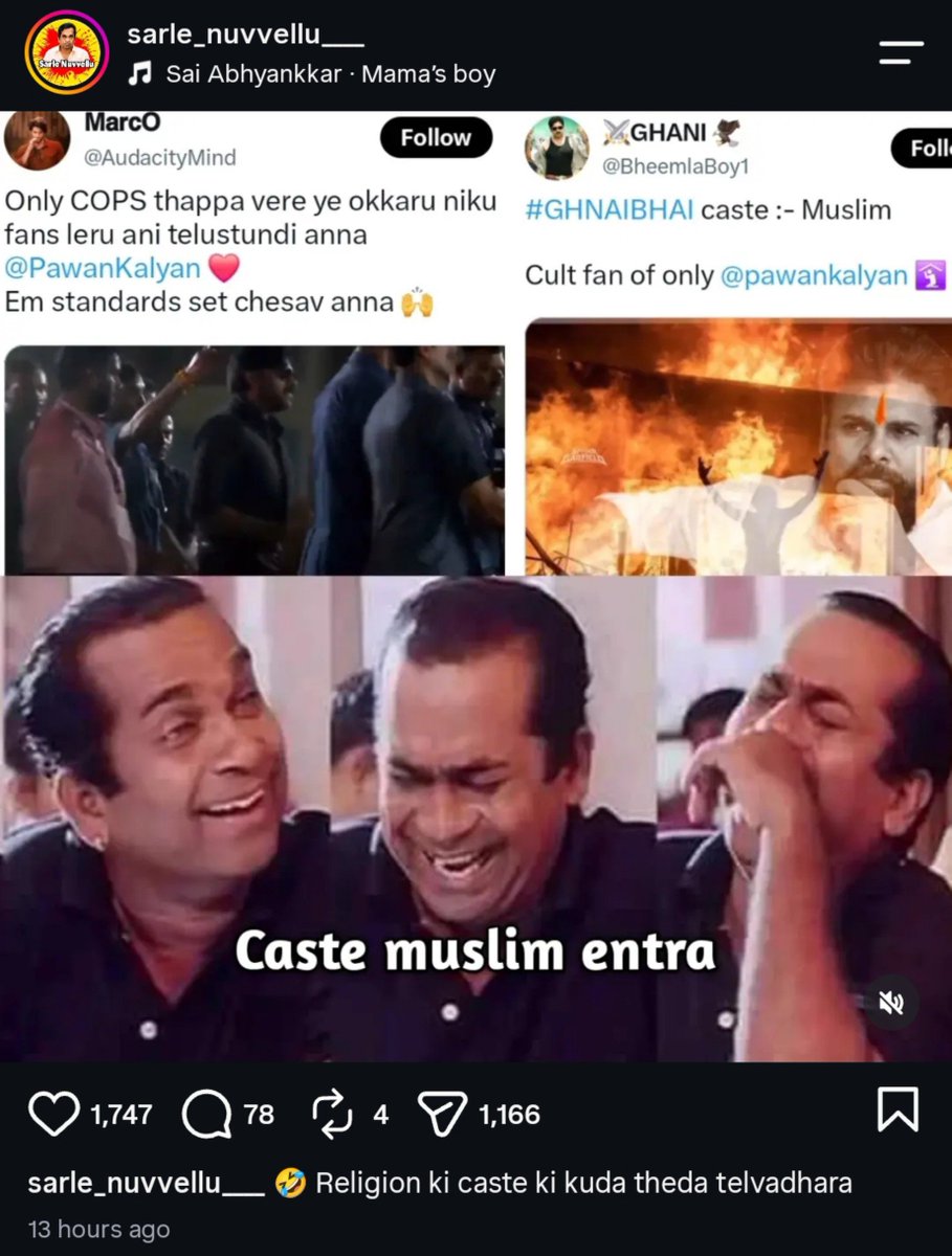 Vamsidarelli4's tweet photo. @BheemlaBoy1 @PawanKalyan Inniroju nuvve erripook gadivi anukunna
Nilantollu chalamandhi unnara lokam lo🤣🙏 https://t.co/EYuSiyucEz