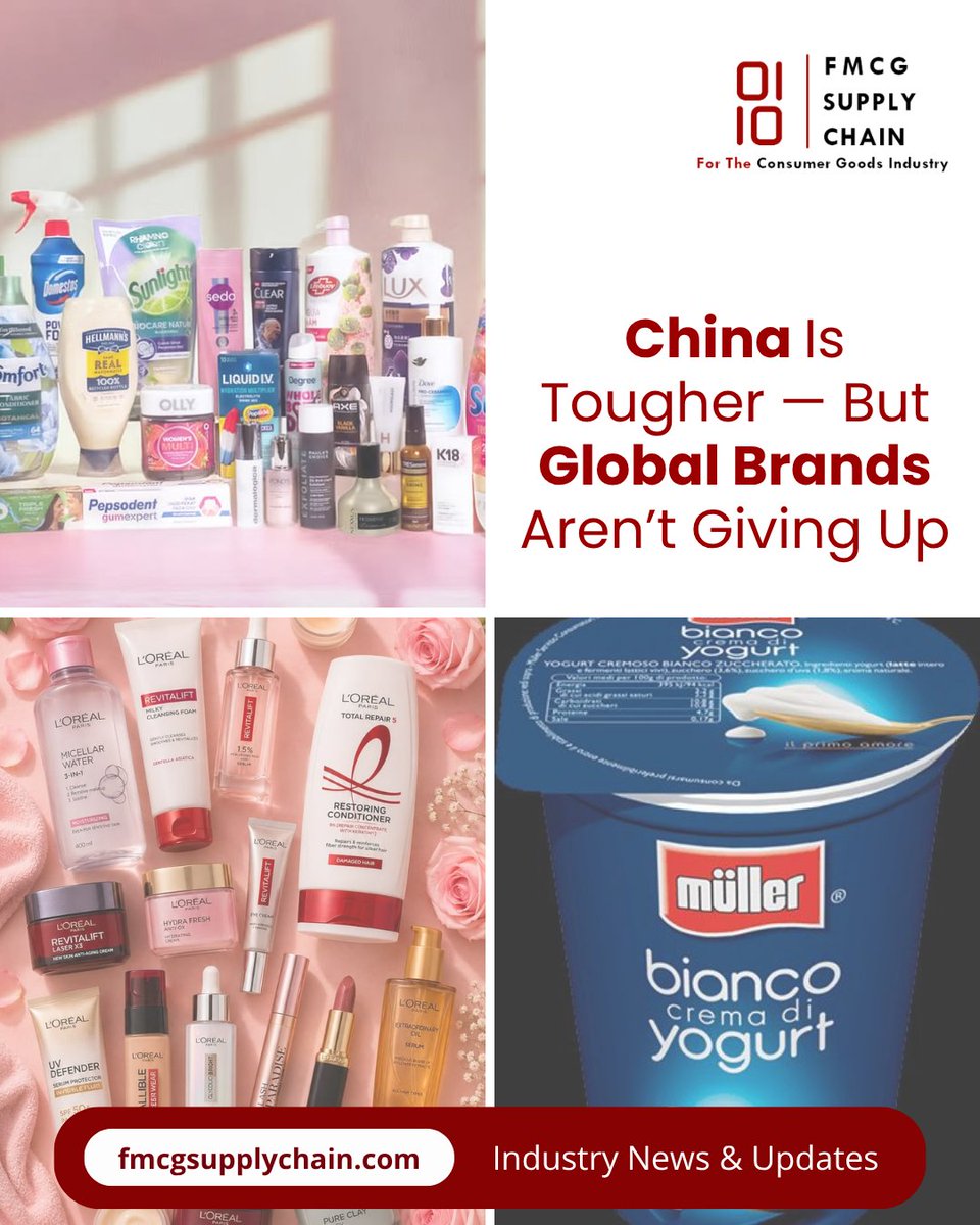 FmcgSupplyChain's tweet photo. China’s FMCG market is shifting as consumers demand value, localization, and innovation.
The big question: What will it take for global brands to win China’s next growth cycle?
https://t.co/cuLU2IZNfk
#FMCG #ChinaFMCG #ConsumerTrends #Retail #FMCGIndustry https://t.co/0dYEclglBJ