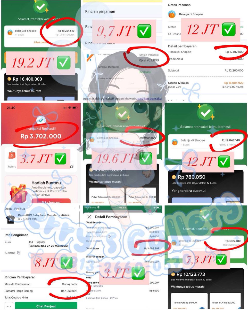 vaniilyee's tweet photo. 🍓🌷 𝗢𝗣𝗘𝗡 𝗚𝗘𝗦𝗧𝗨𝗡 💳🫧

⚡ tf fast instan cepat kilat
🤍 Trusted since 2022
🧾 10K++ testimoni real
💸 Nominal kecil sampai BIG NOMINAL

📲WA FAST RESPON

zonauang spaylater shopee tokped gopaylater tiktok cc yup kredivo traveloka dana cicil ovo tiket https://t.co/7wb23uhiK1