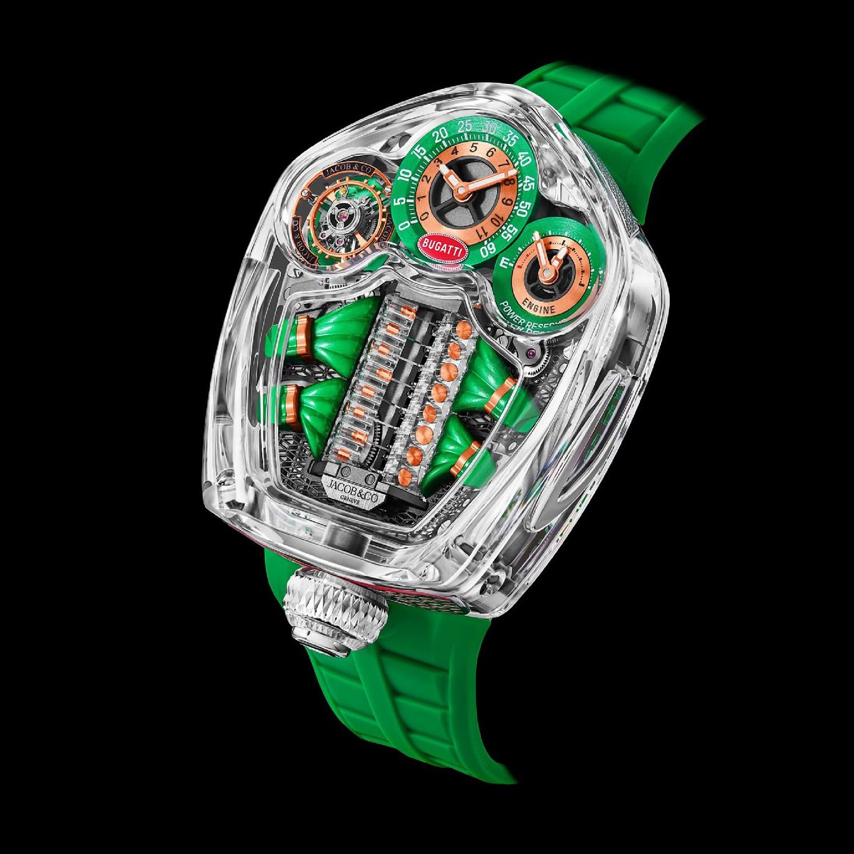BugattiRiyadh's tweet photo. الهندسة، بكل تفاصيلها.

تكشف ساعة Bugatti Tourbillon Sapphire Crystal من @JacobandCo عن 557 مكوّنًا ميكانيكيًا عبر هيكل شفاف من الكريستال، لتتحول الدقة الهندسية إلى فن ميكانيكي.

___________
#Bugatti #JacobCo #Tourbillon #BugattiRiyadh https://t.co/TjXjeUy6qz