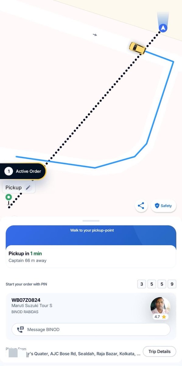 bhaskar_journo's tweet photo. Booked a cab through Rapido, but the driver arrived and refused to take me to the destination as per the app. He demanded extra money and repeatedly asked me to cancel the ride instead.

Requesting @rapidoapp_ to look into this and take necessary action. https://t.co/YMq33A1wiJ