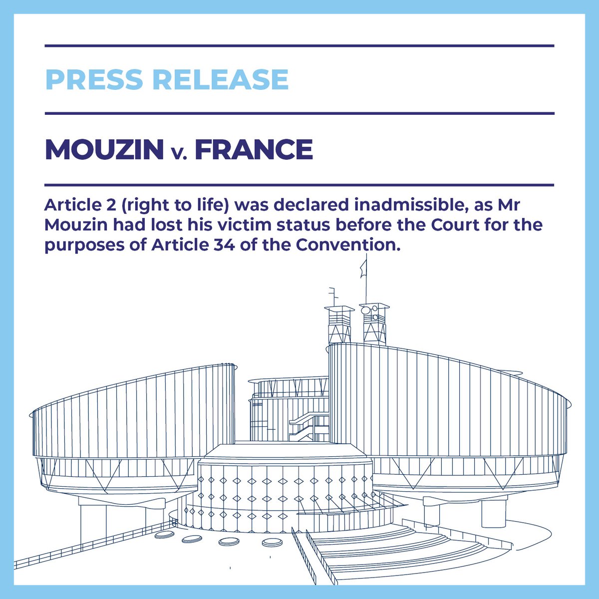 ECHR_CEDH's tweet photo. ⚖️ Mouzin v. France

➡️ Disappearance of Estelle Mouzin: Court finds that French courts acknowledged deficiencies in justice system and compensated for resulting non pecuniary damage

🔗 https://t.co/91Uez4hu7U https://t.co/cSNQOcE8JK