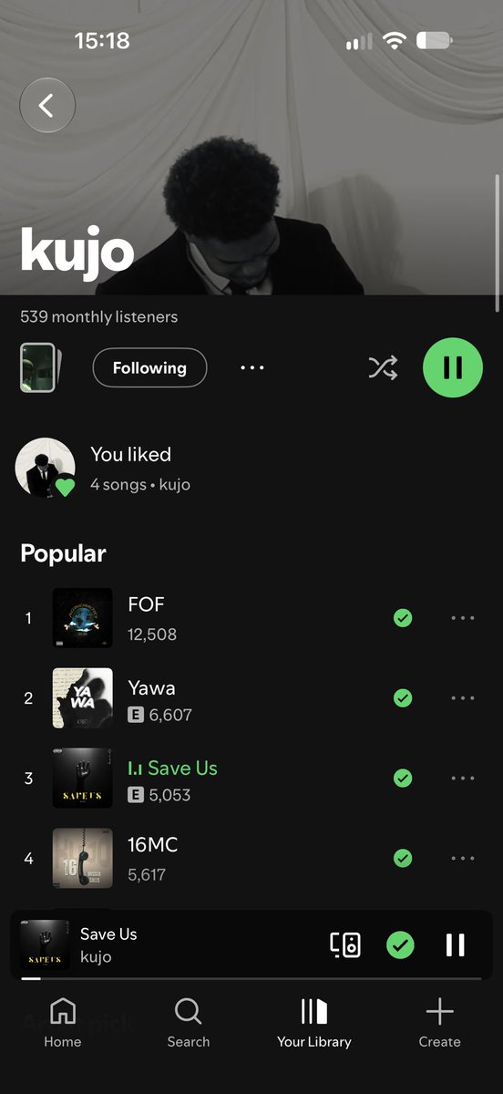 lifeofereks's tweet photo. 500 monthly listeners!!
New music out soon!!Ⓜ️ https://t.co/pOrn2C2Eha