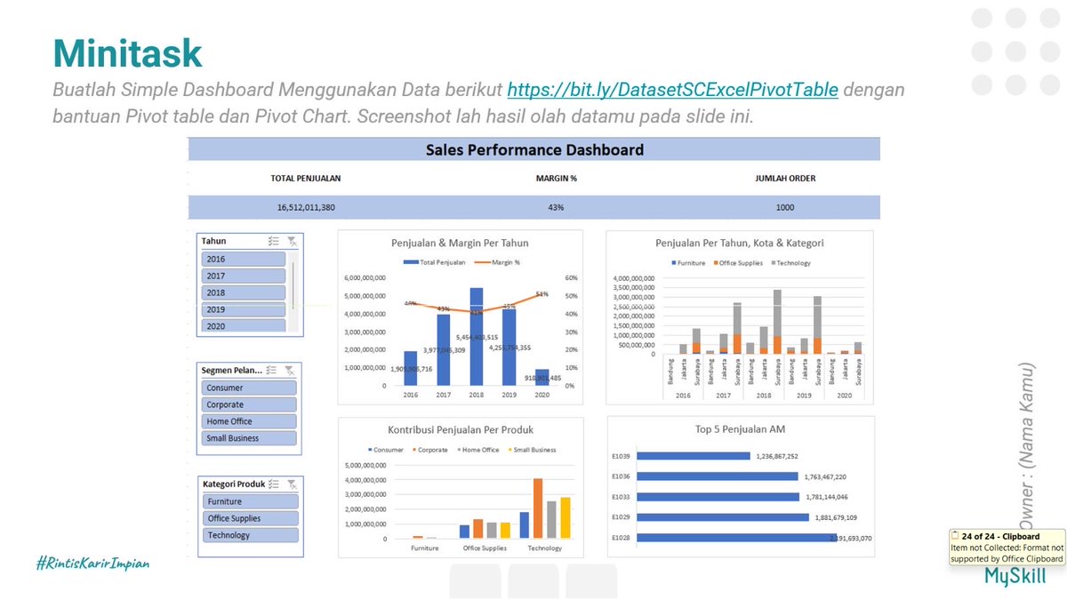 avvyttx's tweet photo. Belajar Pivot Table bareng MySkill! 
Ternyata analisis data nggak harus ribet, tinggal drag and drop, insight langsung muncul. Next, makin semangat ngulik Excel! 

#MySkill #learnatmyskill #PivotTable #Excel #DataAnalysis https://t.co/y4eRPjcGbg