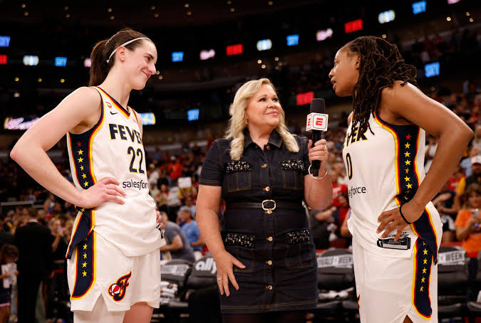 CClarkReport's tweet photo. "As far as people that have used me to demonstrate racist rhetoric or hate or discrimination that's not something I stand for."

Caitlin Clark on hate that her teammates have received this season https://t.co/tjvifdnRsH