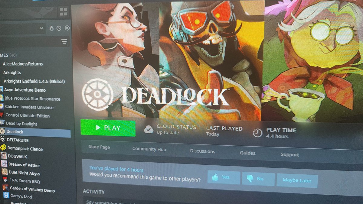 theCodeSolar's tweet photo. I never had a good experience with this genere but this game was different, captivating and fun.

i injoyed it more then siege. Not a similar game but in both I quickly understood where I have my fun and in deadlock,it was all of it. https://t.co/t1vL38WlZz