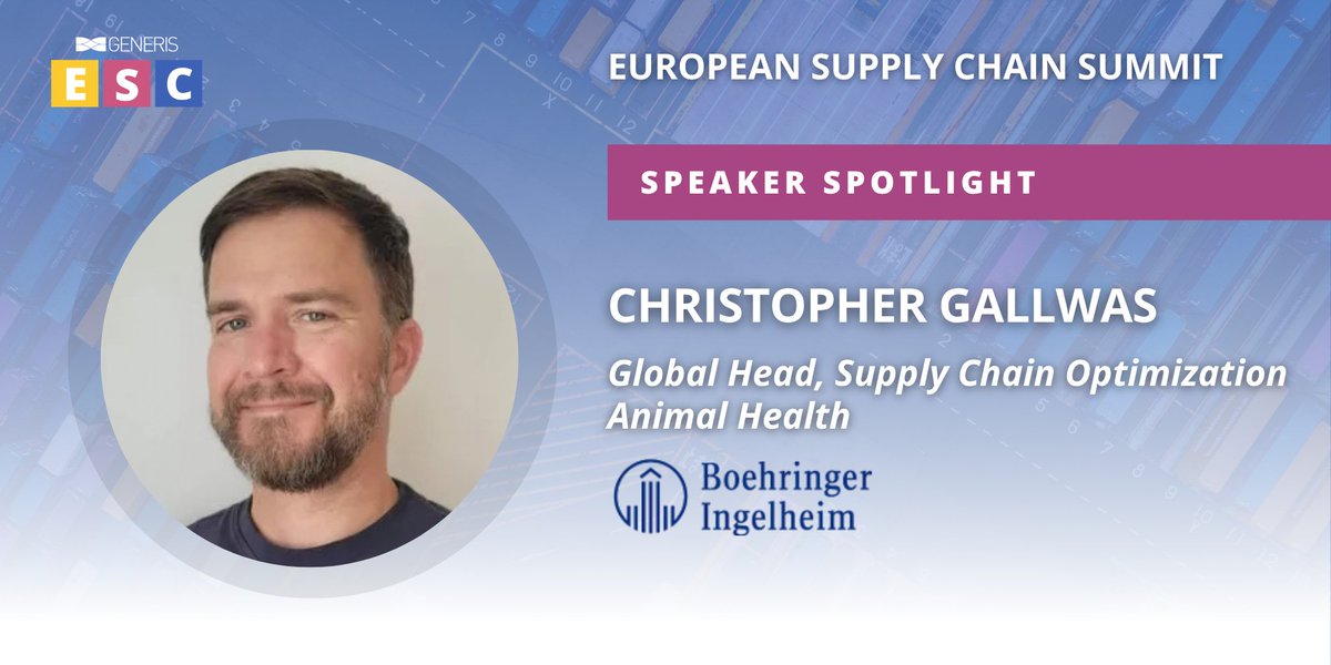 Generis_SC's tweet photo. AI pilots are easy. Real supply chain impact is harder.

Christopher Gallwas, Global Head of Supply Chain Optimization, Animal Health at Boehringer Ingelheim, shares his insights at the European Supply Chain Summit.

🔗 https://t.co/7OEOTFmTnN

🔗 https://t.co/COVYkckmxV https://t.co/IqYMe5qmoD