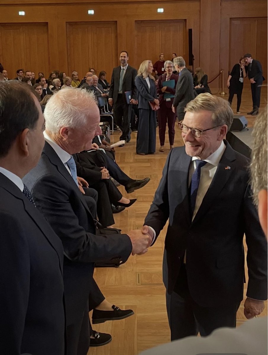 SwissPeaceHR's tweet photo. AMB Tim Enderlin, Head of🇨🇭@SwissPeaceHR, participated as a panelist at this year's #BerlinPeaceDialogue.
The discussions highlighted the importance of partnerships and trust in advancing peace in today’s world 🌍 🕊️
Many thanks to @GermanyDiplo for hosting this insightful event. https://t.co/cONFYvPSIu