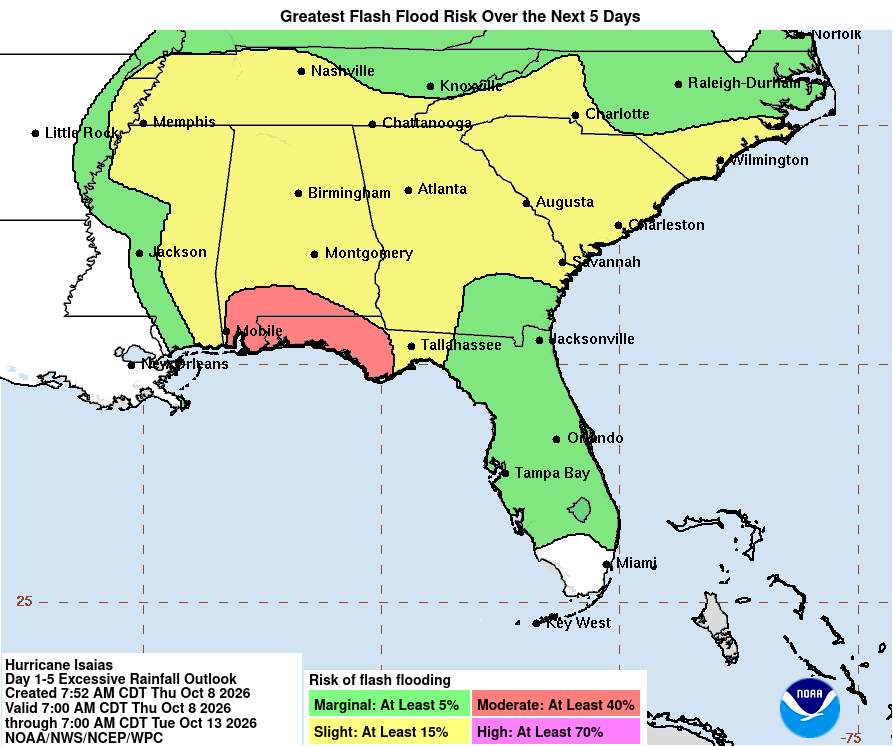 GeorgiaEMAHS's tweet photo. Hurricane Isaias is expected to bring heavy rainfall, gusty winds, and tornado threats to Georgia on Friday night and throughout the day on Saturday. Please continue to monitor updates from your local National Weather Service office and reliable media outlets through the weekend. https://t.co/38pWUY4IdS