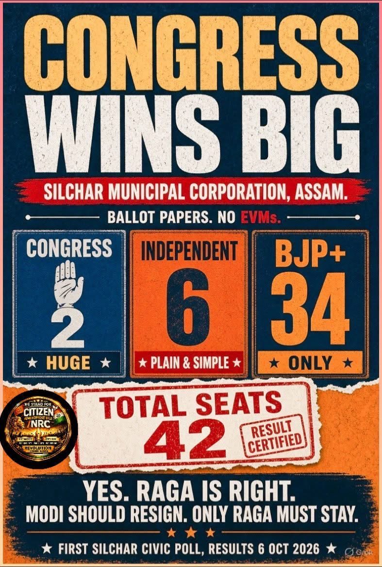Srikanth728's tweet photo. DATA NEVER LIES, CONgress ALWAYS DOES!

Major wins of CONgress in LS Elections BEFORE EVM: (seats)
1984— 414
1957— 371
1951— 364
1962— 361
1980— 353

CONgress' performance AFTER EVM: (seats)
2004— 145
2009— 206
2014— 44
2019— 52
2024— 99

No wonder CONgress wants to scrap EVMs & go back to Paper Ballots!