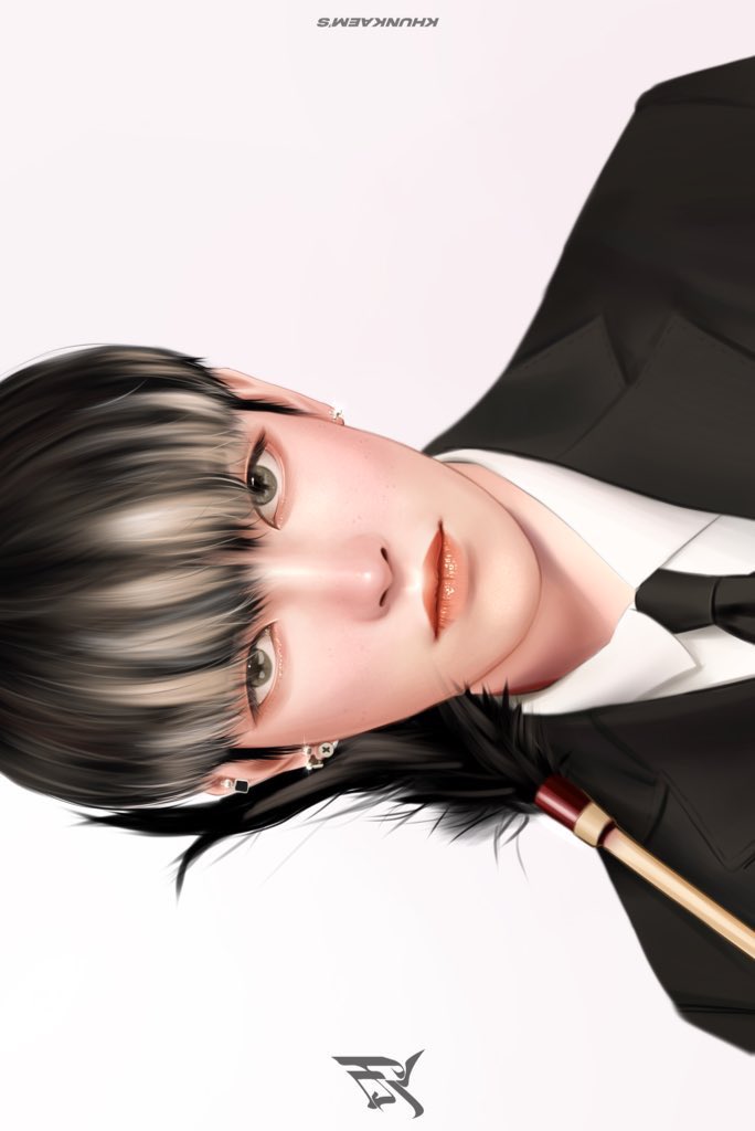 Khunkaem_p1h's tweet photo. My TOP 4 my Fanart works  I like and paint so well (Realistic Portrait Ver.) https://t.co/21R8ikZ5t6
